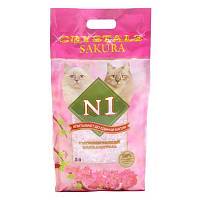Наполнитель для кошек №1 Crystals Sakura Сакура, силикагель