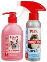 Мs. Kiss Шампунь для короткошерстных кошек 200 мл + Спрей Нейтрализатор запаха 200 мл