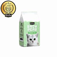 Kit Cat Snow Peas наполнитель для туалета кошки биоразлагаемый на основе горохового шрота с ароматом зеленого чая - 7 л