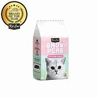 Kit Cat Snow Peas Cotton Candy наполнитель для туалета кошки биоразлагаемый на основе горохового шрота Сахарная Вата - 7 л