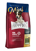 HAPPY DOG Supreme Mini Africa для собак мелких пород с мясом страуса