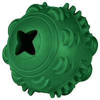 Игрушка для собак Mr.Kranch Мяч зеленый с ароматом курицы, 8 см