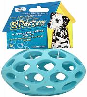 Игрушка для собак JW, Sphericon Dog Toy Мяч для регби сетчатый, большая 20х10см