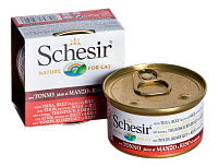 Schesir консервы для кошек тунец с говядиной и рисом