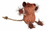 TRIXIE Игрушка для кошек "Мышь", коричневая/бежевая, 8 см