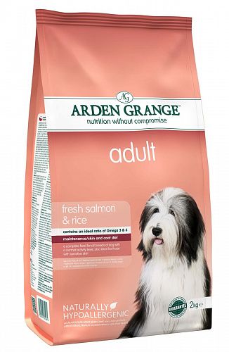 Arden grange adult лосось и рис сухой корм