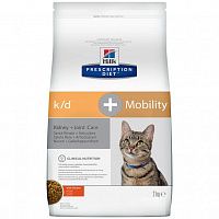 Hill's Prescription Diet k/d + Mobility Kidney Joint Care корм для кошек при заболеваниях почек и суставов с Курицей