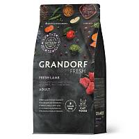 Сухой корм для кошек GRANDORF Fresh Cat ADULT Lamb&Sweet Potato Беззерновой с живыми пробиотиками, Свежее мясо ягненка с бататом