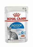 Royal Canin Indoor Sterilised Консервы для стерилизованных кошек от 1 до 7 лет  живущих в помещении, в паштете, пауч