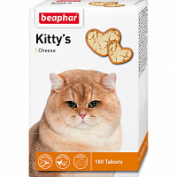 Кормовая добавка для кошек Beaphar Kitty's + Cheese, 180 табл