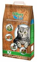 Наполнитель для кошачьего туалета Natura List Универсальный, Древесные гранулы