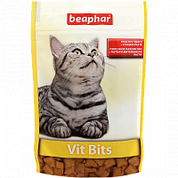 Beaphar Vit Bits лакомство для кошек Подушечки с мультивитаминной пастой