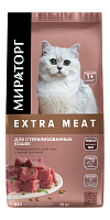 Сухой корм для стерилизованных кошек WINNER EXTRA MEAT c нежной телятиной