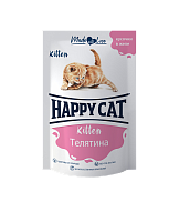 Влажный корм для котят Happy Cat кусочки в желе Телятина, пауч