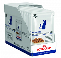 Royal Canin Neutered Adult Maintenance консервы для кастрированных котов и стерилизованных кошек, кусочки в соусе (пауч)