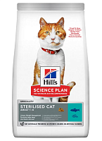 Сухой корм для взрослых стерилизованных кошек Hill's Science Plan, с тунцем