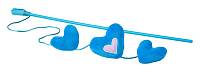 Rogz Catnip Hearts Magic Stick Blue игрушка-дразнилка для кошек в виде удочки с кошачьей мятой, голубая