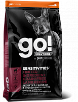 GO! SENSITIVITIES беззерновой корм для щенков и собак  с чувствительным пищеварением с Ягненком