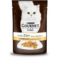 Gourmet A la Carte консервы для кошек индейка с зеленым горошком и морковью а-ля Рататуй (пауч)