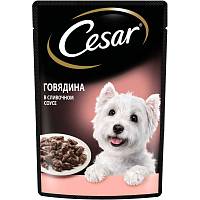 Консервы для собак Cesar Говядина в сливочном соусе (пауч)