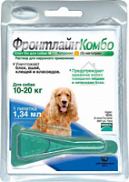 Фронтлайн КОМБО M капли для собак от 10 до 20 кг, (1 пипетка)