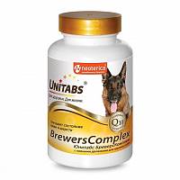 Витамины для крупных собак Unitabs BrewersComplex с Q10, 100 таб