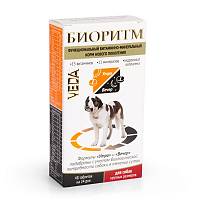 Витаминно-минеральный корм для собак крупных размеров Veda Биоритм дополнительный, функциональный