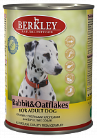 Berkley консервы для собак со вкусом кролика с овсяными хлопьями