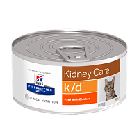 Корм для кошек Hill's Prescription Diet k/d Feline with Chicken диетический рацион при заболеваниях почек и МКБ