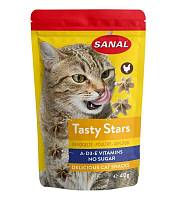 Лакомство для кошек Sanal Tasty Stars Poultry без сахара