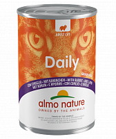 Almo Nature Daily Menu Bio консервы для кошек Меню с кроликом