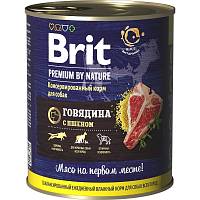 Консервы для собак Brit Premium by Nature Говядина с пшеном