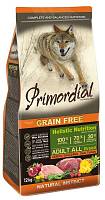 Primordial сухой беззерновой корм для собак со вкусом оленины и индейкиа