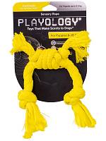 Игрушка для щенков Playology сенсорный канат PUPPY SENSORY ROPE с ароматом курицы, желтый