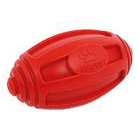 Грызлик Ам Игрушка для собак  Мяч регби Аmfibios 18 см, Красный, без звука, плавает