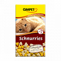 Gimpet "Schnurries" витаминные сердечки с таурином и курицей, 650 табл.