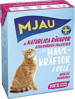 Mjau консервы для кошек Мясные кусочки в желе с лангустом