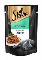 Консервы для кошек Sheba Ломтики в желе кролик (пауч)
