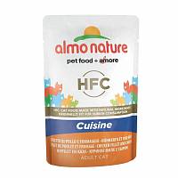 Almo Nature Rouge Label корм для кошек Холистик с куриным филе и сыром (пауч)