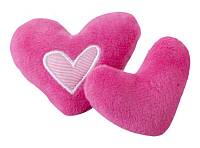 Rogz Yotz Plush игрушка для кошек два плюшевых сердечка с ароматом мяты, розовая