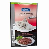 Консервы для кошек Dr.Clauder's с мясом и индейкой, пауч