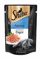 Консервы для кошек Sheba Pleasure Ломтики в соусе лосось (пауч)