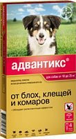 BAYER GL Адвантикс 250С капли для собак от 10 до 25 кг (4 пипетки) - 25%