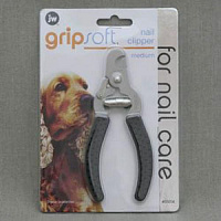 J.W. Когтерез с ограничителем, для собак, средний Grip Soft Medium Nail Clipper
