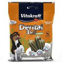 Vitakraft "Dental 3in1 Fresh" лакомство для собак жевательные палочки 7 шт - 10 %