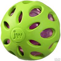 Игрушка для собак JW, Crackle & Crunch Ball, Мяч сетчатый, хрустящая, резина, большая