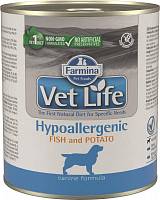 Farmina Vet Life Natural Diet Dog Hypoallergenic Fish & Potato консервы для собак паштет диета гипоаллергенная рыба с картофелем