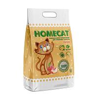 Наполнитель для кошачьих туалетов HOMECAT Ecoline комкующийся с ароматом персика 12 л