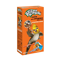 ЗООМИР "Веселый попугай" корм для средних попугаев, отборное зерно