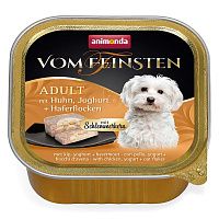 Animonda Vom Feinsten Adult консервы для собак меню для гурманов с курицей, йогуртом и овсяными хлопьями